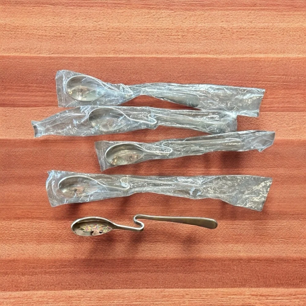 WINCO 18-8 stainless 6.25”HANGING CUP SPOON s-shape Coffee Tea teaspoon Set of 5